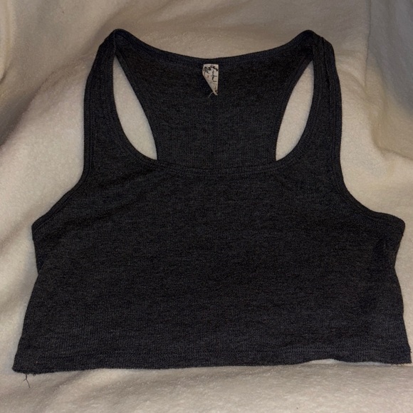 free people movement Tops - Free People Movement Black Crop Top Size Medium EUC